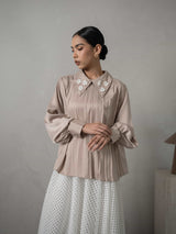Mayoutfit Andhya Blouse | Blus Wanita Silk Aksen Payet Beads