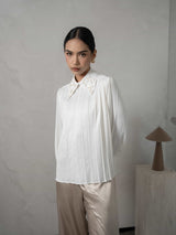 Mayoutfit Andhya Blouse | Blus Wanita Silk Aksen Payet Beads