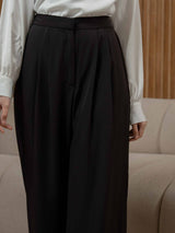 Mayoutfit Saika Pants | Celana Twill Kulot Flare Wanita Lebaran Kondangan Office Look