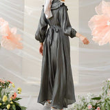 Mayoutfit Qeezya Shimmer Maxidress