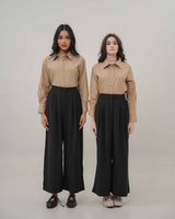Mayoutfit Saika Pants | Celana Twill Kulot Flare Wanita Lebaran Kondangan Office Look