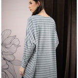 Mayoutfit Evianna Blouse | Atasan Blouse Stripe Oversize Lengan Batwing