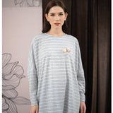 Mayoutfit Evianna Blouse | Atasan Blouse Stripe Oversize Lengan Batwing