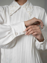 Mayoutfit Andhya Blouse | Blus Wanita Silk Aksen Payet Beads