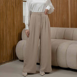 Mayoutfit Saika Pants | Celana Twill Kulot Flare Wanita Lebaran Kondangan Office Look