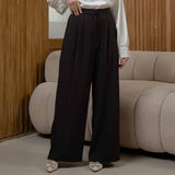 Mayoutfit Saika Pants | Celana Twill Kulot Flare Wanita Lebaran Kondangan Office Look