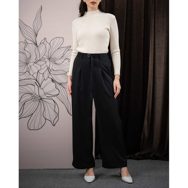 Mayoutfit Valea Pants | Celana Semi Formal Twill Looks Tali Pinggang Karet
