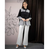 Mayoutfit Tawny Shirt | Atasan Kemeja Kombinasi Poplin Embroidery