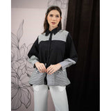 Mayoutfit Tawny Shirt | Atasan Kemeja Kombinasi Poplin Embroidery