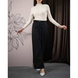 Mayoutfit Valea Pants | Celana Semi Formal Twill Looks Tali Pinggang Karet