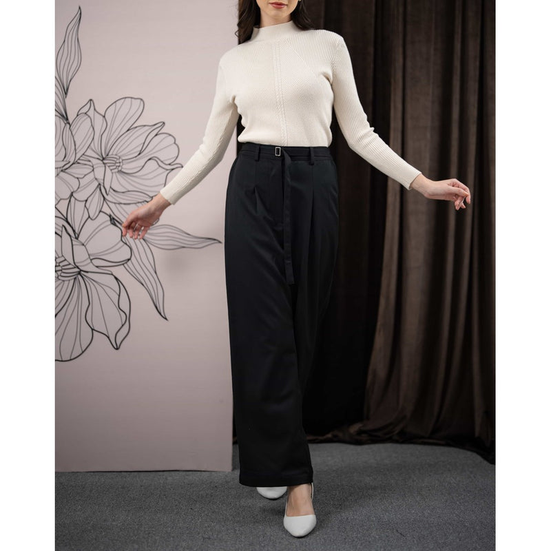 Mayoutfit Valea Pants | Celana Semi Formal Twill Looks Tali Pinggang Karet