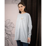 Mayoutfit Evianna Blouse | Atasan Blouse Stripe Oversize Lengan Batwing