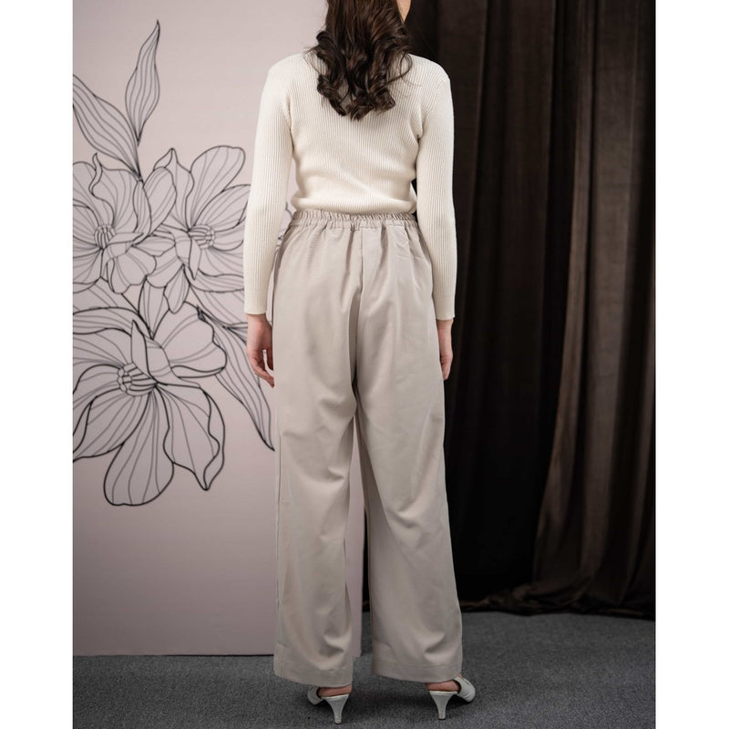 Mayoutfit Valea Pants | Celana Semi Formal Twill Looks Tali Pinggang Karet