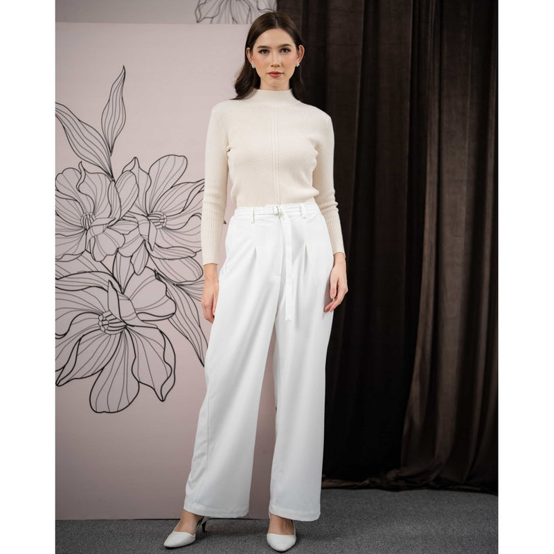 Mayoutfit Valea Pants | Celana Semi Formal Twill Looks Tali Pinggang Karet