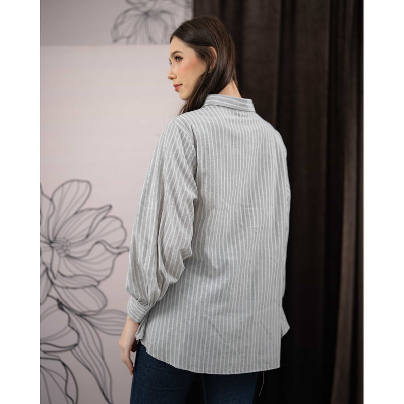 Mayoutfit Wyvva Shirt | Atasan Kemeja Basic Salur